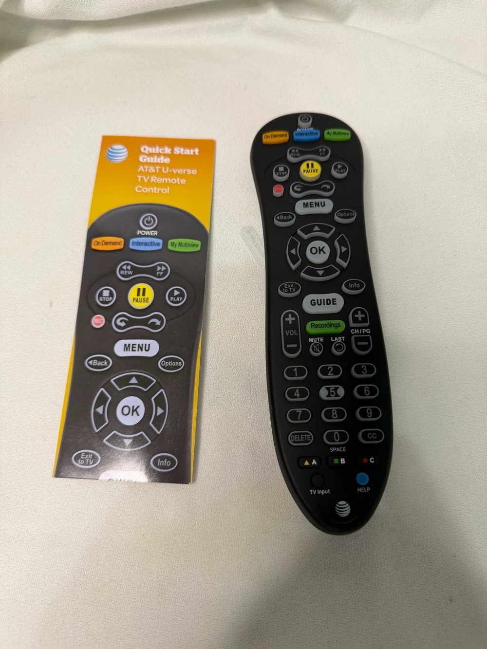 AT&T U-Verse S30 TV Remote Control Backlit | Brand New No Box